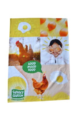 180gsm 240gsm Full Color Printed Cotton Tea Towels For Promotion